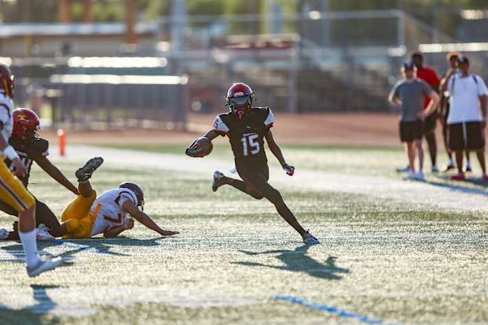 Among Cedric Jones’s imports: Anthony Coleman, a lightning-fast returnman/corner whose daily commute has paid off for Chaparral with five total return TDs.